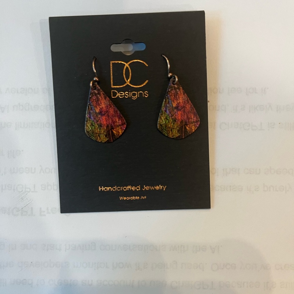 Handcrafted flower earrings-6